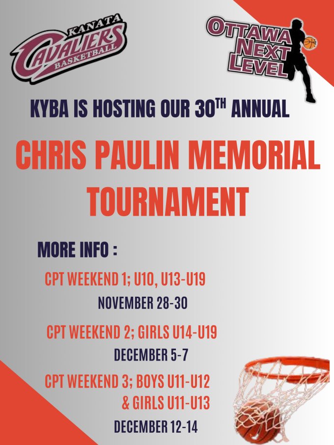 We are hosting our annual CPT tournament this year!